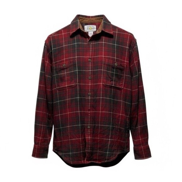 Alaska 1959 Wilderness Gear Mens Red Plaid Flannel Size Medium Long Sleeves - Picture 12 of 12